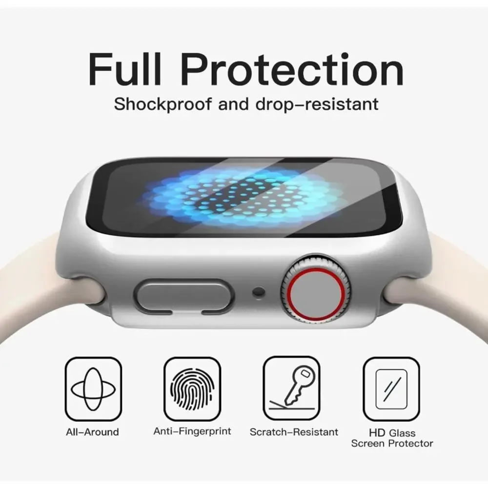JETech 2-Pack Case Screen Protector Apple Watch Series 11/10 46mm Silver
